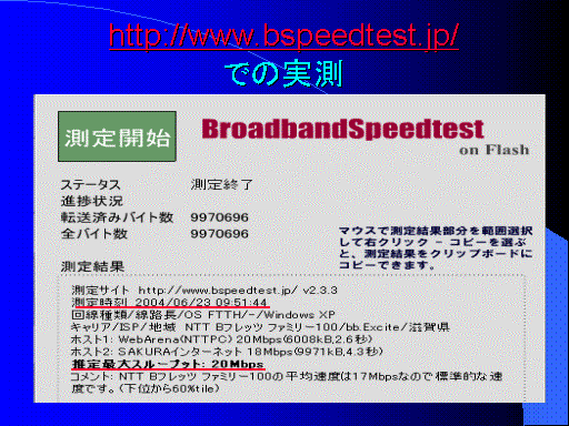 http://www.bspeedtest.jp/ł̎