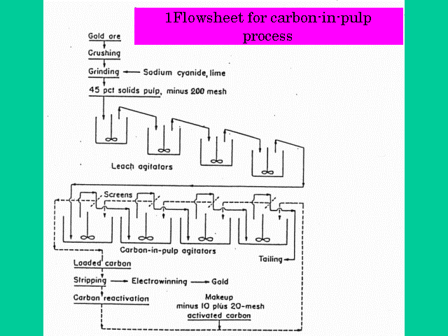 18Flowsheet for carbon-in-pulp process